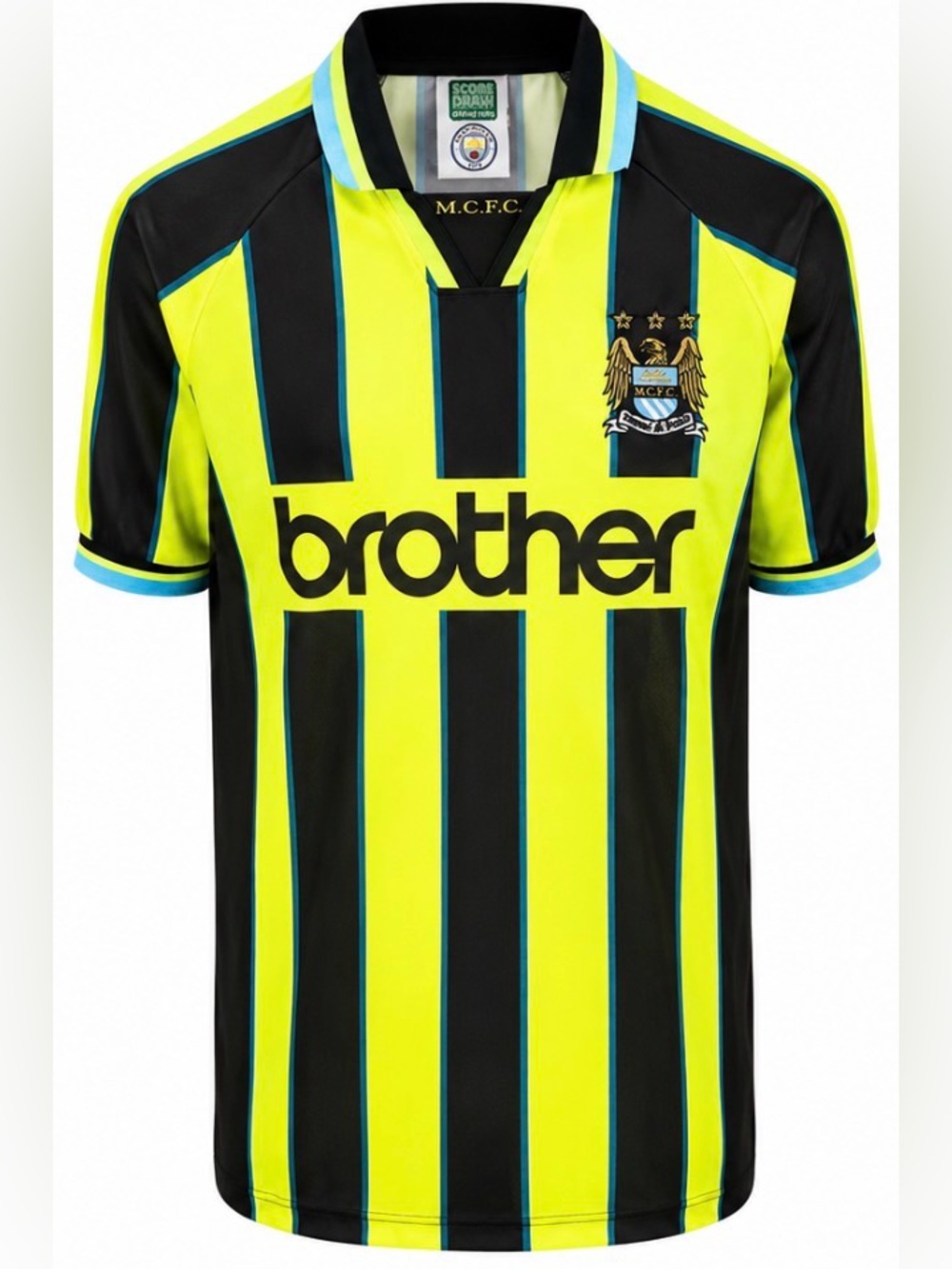 Manchester City 1999 Retro Away Jersey Brother Score Draw Men’s M